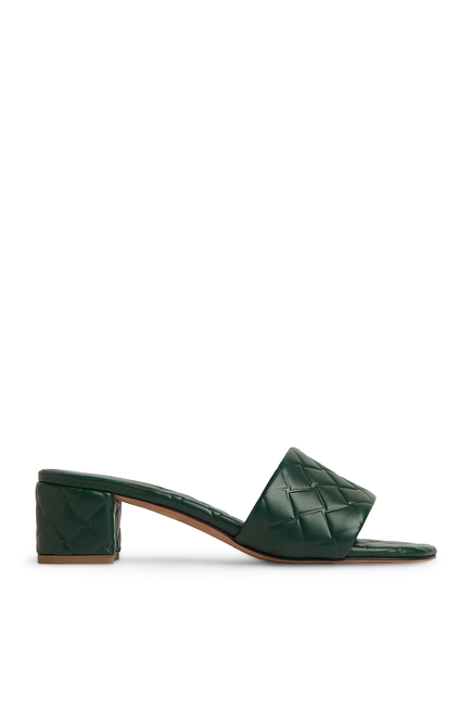 Amy Block Leather 60 Mules